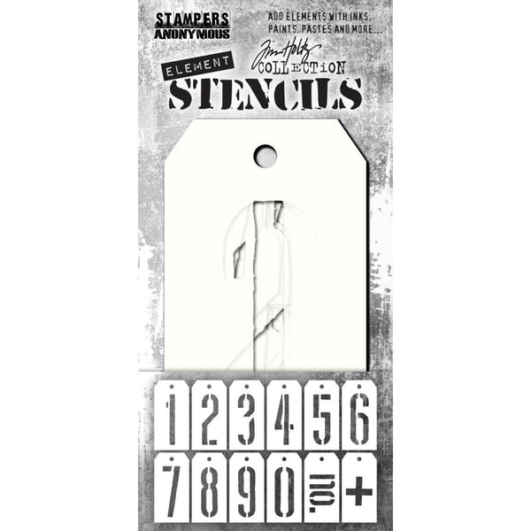 Tim Holtz- Stampers Anonymous  -  ELEEMENT STENCILS MECHANICAL