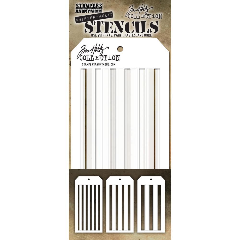 Tim Holtz- Stampers Anonymous  -  Shifter  Stencil multi stripes