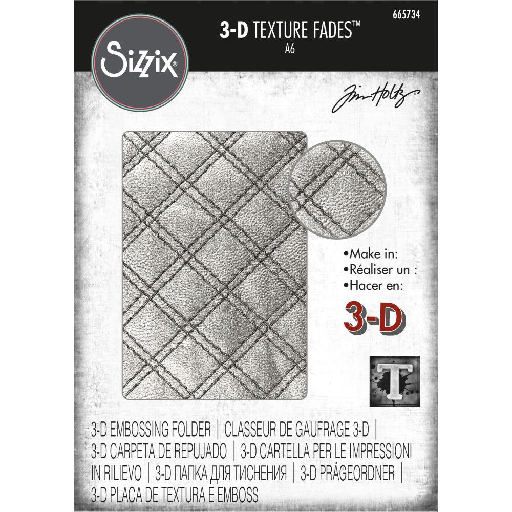 Sizzix 3D texture Fades - Quilted
